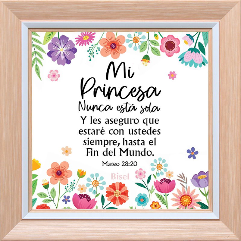 Cuadro Para Escritorio Texto: Mateo 28:20