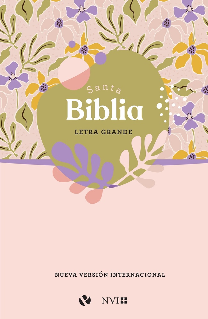 Biblia NVI Letra Grande Tapa Rústica Diseño de Flores