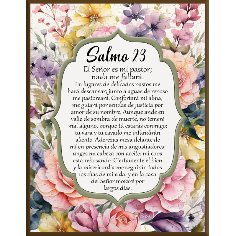 Plaqueta Para Escritorio Salmo 23