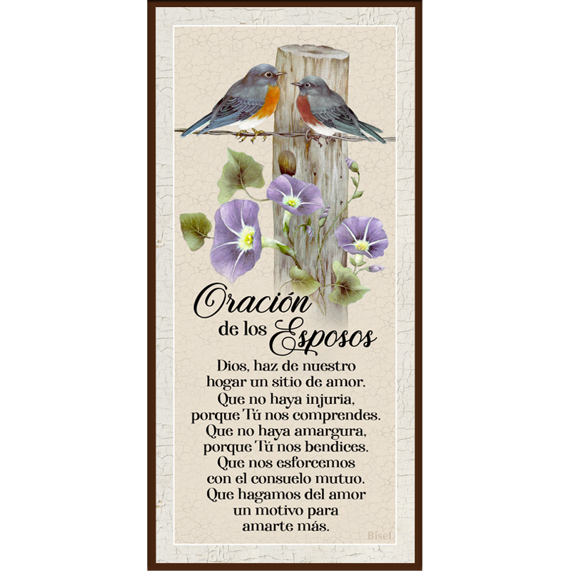 Plaqueta Oración De Los Esposos