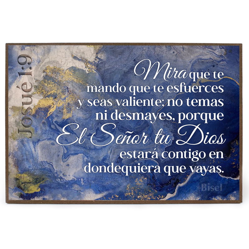 Plaqueta Para Escritorio Texto: Josué 1:9