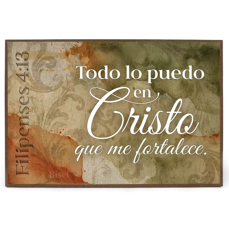 Plaqueta Para Escritorio Texto: Filipenses 4-13
