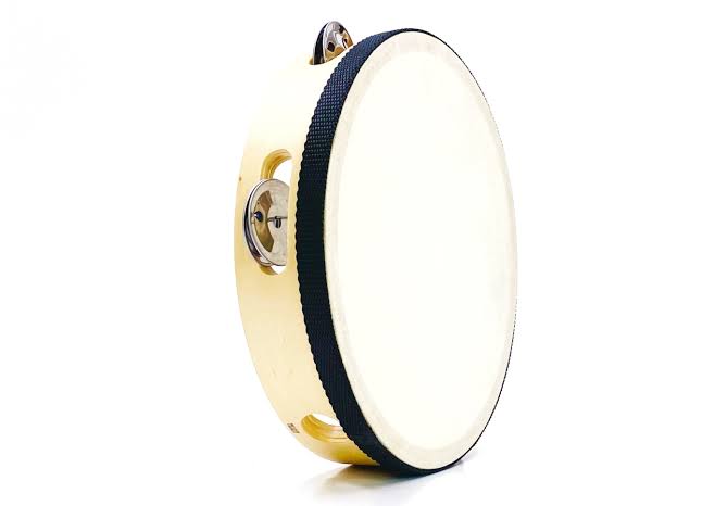 Pandereta de Madera 8" Tapa de Plástico