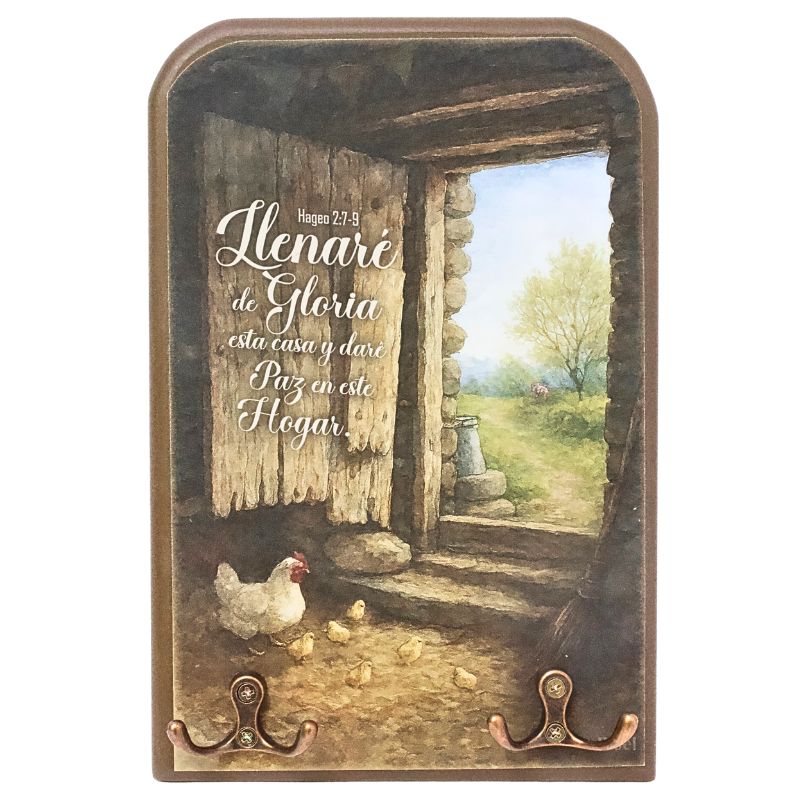 Plaqueta Colgante Hageo 2:7-9 Llenaré De Gloria