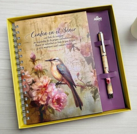 Libreta + Bolígrafo Confía En El Señor Proverbios 3:5-6