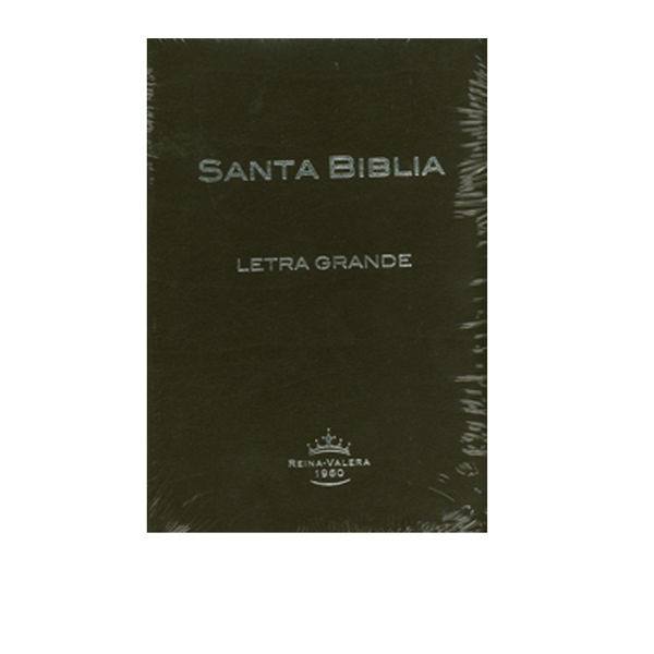 Biblia RVR 1960 Imitación Piel Color Café Con Índice y Letra Grande