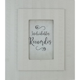 [PION2-1031] Álbum De Boda Color Crema Con Marco Línea Ancha