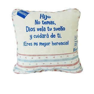 Cojín Hijo Diseño Rayado Con Anclas