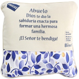 [JESHUA-1059B] Cojín Abuelo Dios Te Dio La Sabiduria 