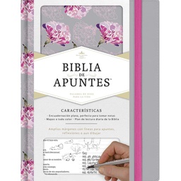 [LBSH-7092] Biblia RVR 1960 De Apuntes Pasta Suave Con Diseño Floreado