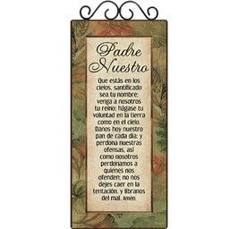 [DECOR-1035A] Plaqueta Con Forja Padre Nuestro