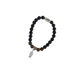 [CONMOAR-1027] Pulsera Café Ojo De Pez