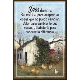 [DECOR-1141B] Plaqueta Para Escritorio  Oracion de la Serenidad