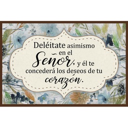 [DECOR-1140D] Plaqueta Para Escritorio,  Salmo 37:4