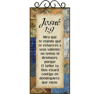 Plaqueta Con Forja  Josué 1:9