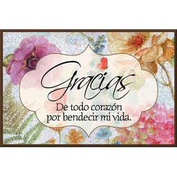 [DECOR-1148A] Plaqueta Para Escritorio,  Gracias