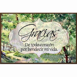 [DECOR-1148B] Plaqueta Para Escritorio, Gracias