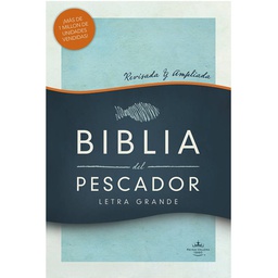 [LBSH-8046] Biblia RVR 1960 Del Pescador Letra Grande Caoba Simil Piel