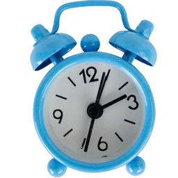 [WATCH-BS208C] Mini Reloj Con Alarma Color Celeste Texto: Ni antes, ni después...