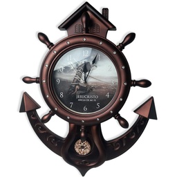 [WATCH-BS204A] Reloj Diseño De Ancla Texto: Jesucristo Ancla De Mi Fe