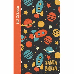 [LBSH-8059] Biblia NVI Luz En Mi Camino Diseño de Cohetes Imitación Piel