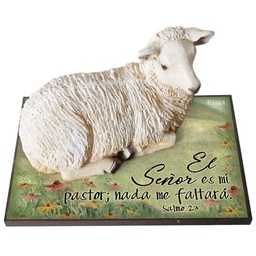 [EVER-BS006A] Plaqueta Oveja de Cerámica Salmo 23