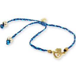 [CONMOAR-1051] Pulsera Mapa De Guatemala Con Semilla De Mostaza Color: Azul