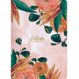 [LBSH-7121] Biblia RVR 1960 Centrada En Cristo Floral Imitación Piel  Con Índice