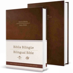 [LRANDOM-1008] Biblia Bilingüe RVR 1960/KJV Tapa Dura Color Marrón