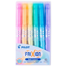 [PILOT-1000] Juego De Resaltadores Frixion Light 6 Colores Pastel 