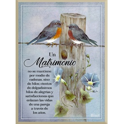 [DECOR-1233A] Plaqueta Diseño De  Pájaro