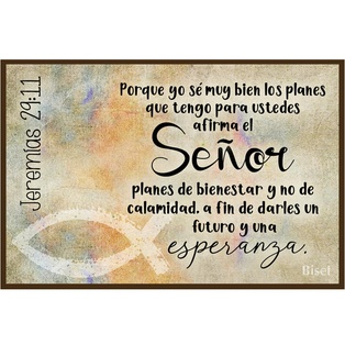 Plaqueta Para Escritorio Texto: Jeremías 29:11