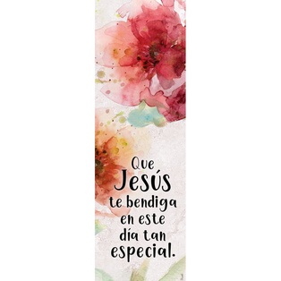 Separador Con Dije  Texto: Que Jesús Te Bendiga En Este Día Tan Especial.