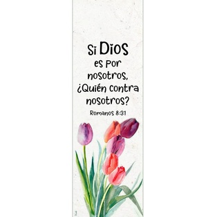 Separador Con Dije  Texto: Romanos 8:31 Si Dios Es Por Nosotros.