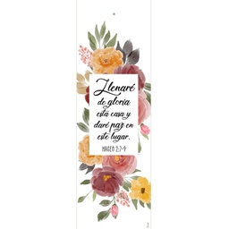 [SEP-101] Separador Con Dije   Texto: Hageo 2:7-9 Llenaré De Gloria.