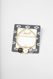 [LAURA-1017I1] Brazalete Con 3 Dijes Texto: Santiago 1:17