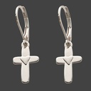 [EPIC-1010I1] Aretes En Forma De Cruz Y Corazón