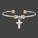 Brazalete Con Dije De Cruz