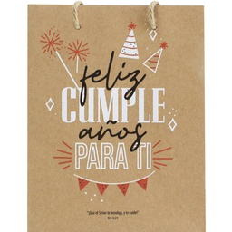 [ANI-1003CI1] Bolsa De Papel Craft Con Asa Texto: Números 6:24
