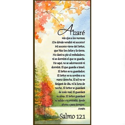 [DECOR-1161C] Plaqueta  Texto: Salmo 121 Alzaré