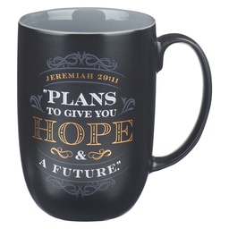 [CHRIS-2005] Mug Black/ Gray hope &amp; A Future