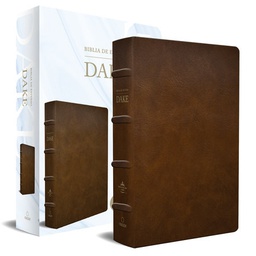 [LRANDOM-1082] Biblia De Estudio RVR 1960 Dake, Tamaño Grande, Piel Marrón