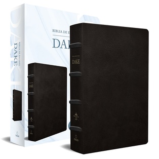 Biblia De Estudio RVR 1960 Dake, Tamaño Grande, Piel Negra