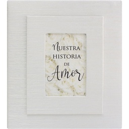 [PION2-1033C] Álbum De Boda Color Crema Brillante Diseño Con Marco