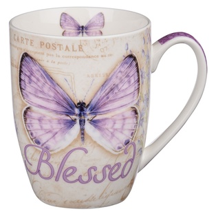 Mug Teal  Butterfly Grace Eph.2