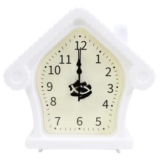 Reloj De Casita Color: Blanco Texto: Señor Mi Tiempo Está En Tus Manos Bendícelo.