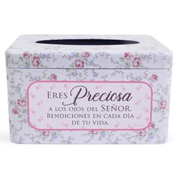 [MET-BS23034F] Cajita De Kleenex + Kleenex Adicional, Eres Preciosa A Los Ojos Del Señor.