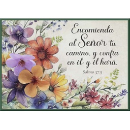 [DECOR-1178G] Plaqueta Para Escritorio, Salmo 37:5