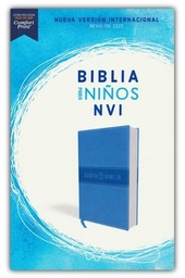 [LV-7251] NVI Biblia Para Niños Tamaño Manual Azul Celeste Símil Piel