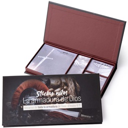 [ABBA-1059] Estuche de Sticky Notes  La Armadura de Dios Efesios 6:11